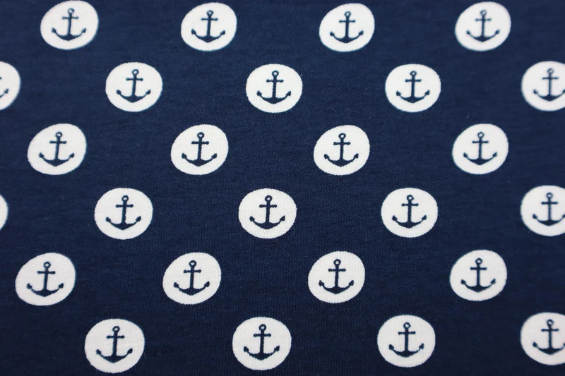 Baumwolljersey Anchor Circles