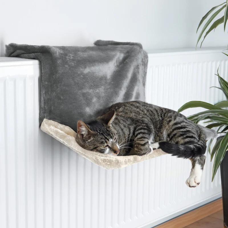 Katzen Liegemulde für Heizkörper mit Pfotenabdruck