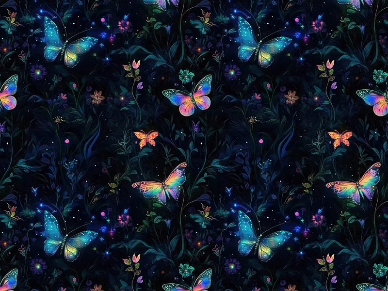 Canvas Digital Magic Butterfly