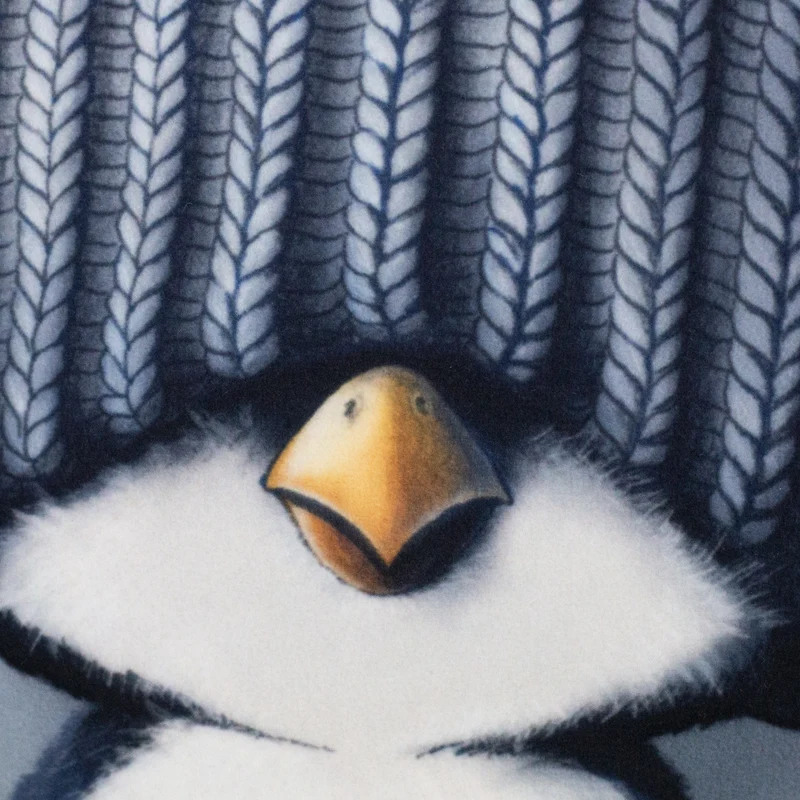 Kissen Panel Velvet On The Rocks - Penguin by Thorsten Berger