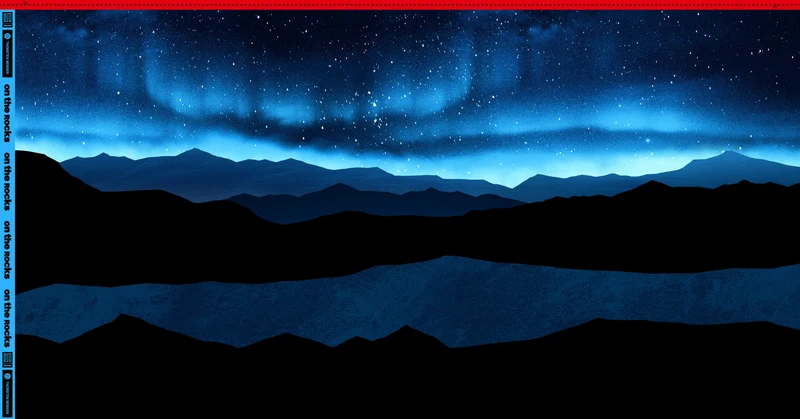 Sweatshirt Panel On The Rocks - Eisbär Sternenhimmel by Thorsten Berger