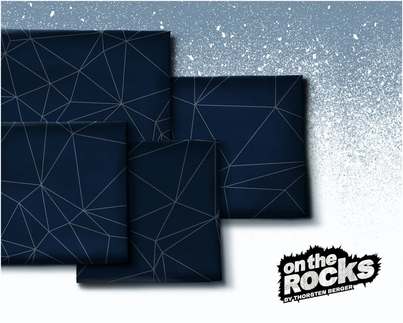 Sweatshirtstoff On The Rocks Pinguin Kombistoff by Thorsten Berger
