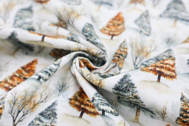 Baumwoll Popeline Cozy Christmas