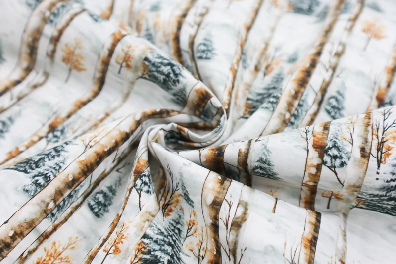 Baumwoll Popeline Cozy Christmas