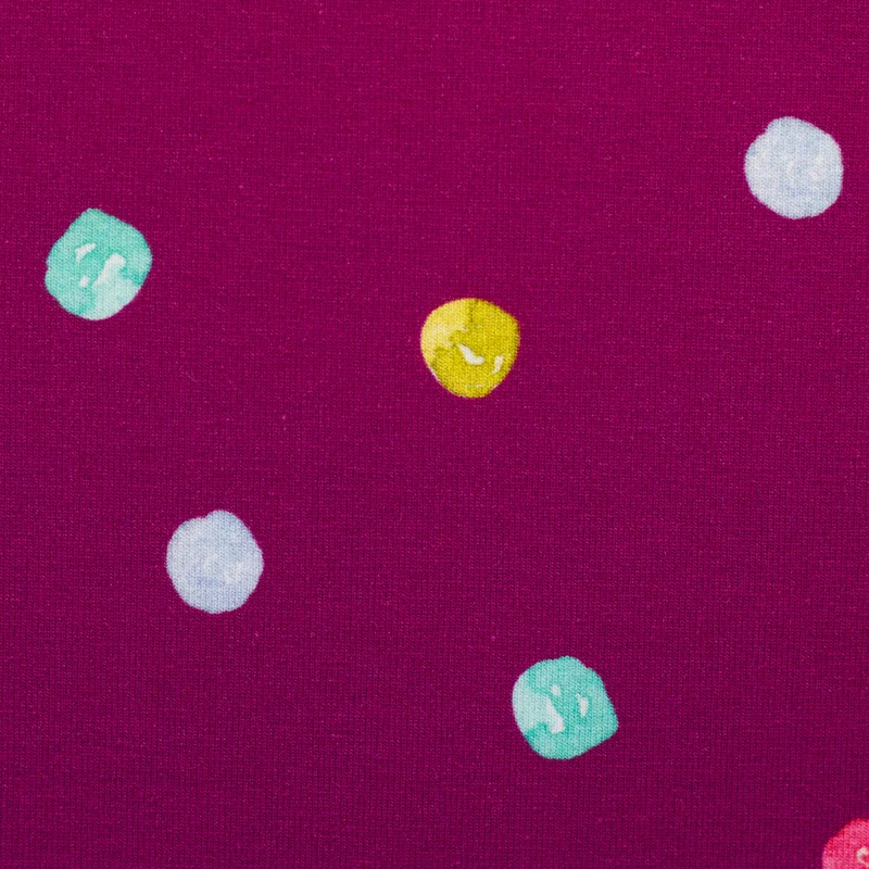 Baumwolljersey Flowerpop Dots by Hip Som Hap