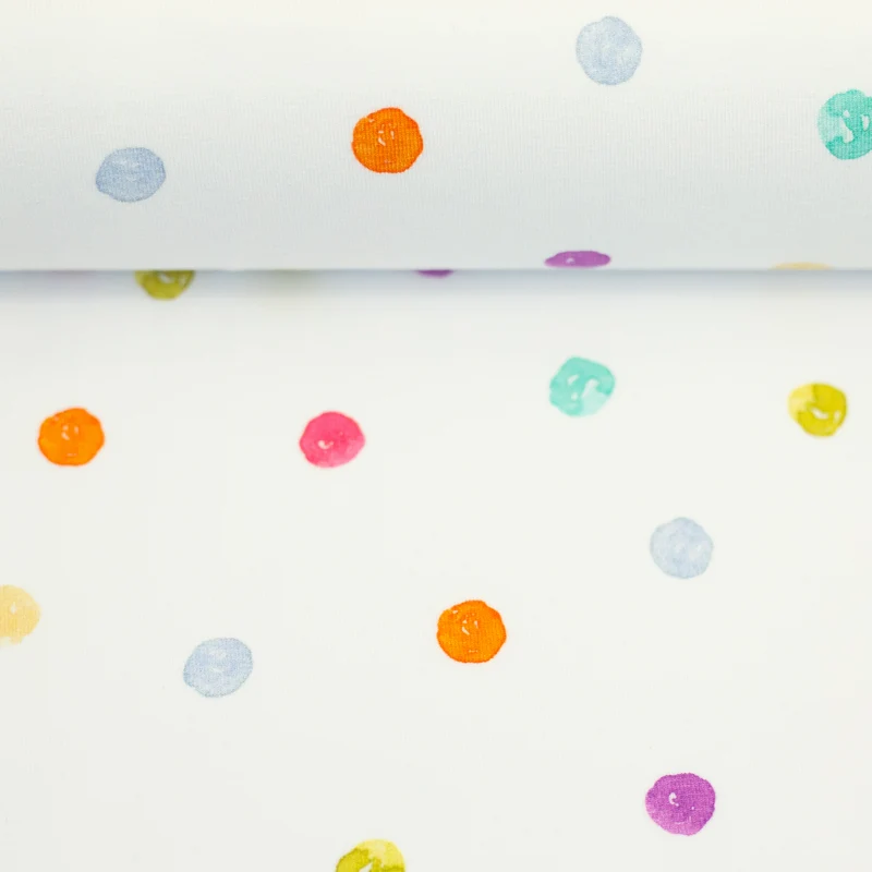 Baumwolljersey Flowerpop Dots by Hip Som Hap
