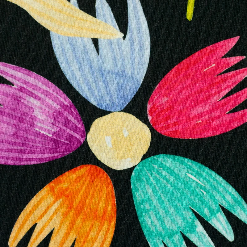 Baumwolljersey Flowerpop Flowers by Hip Som Hap