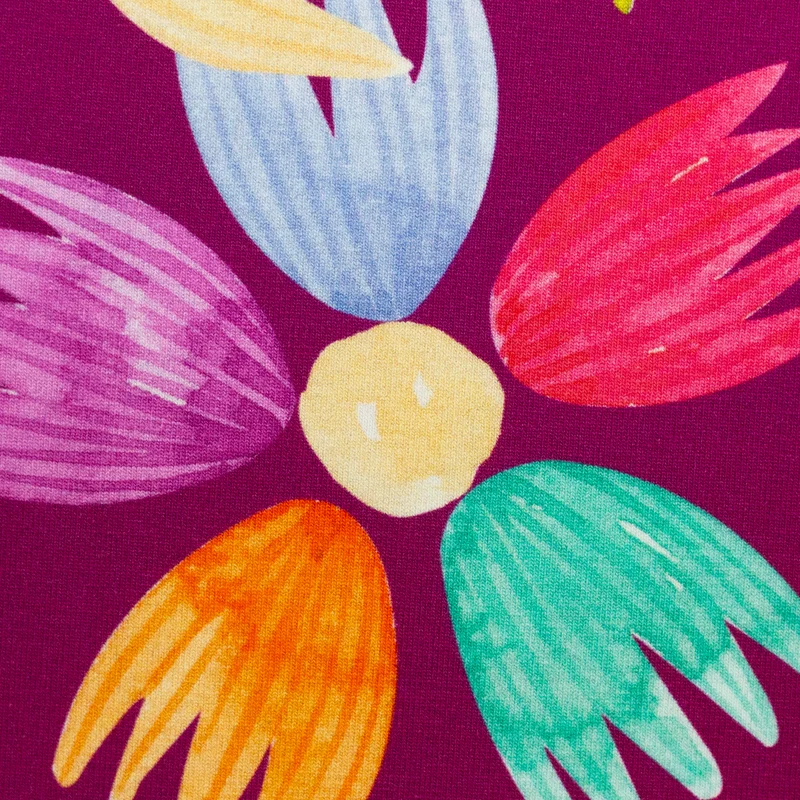 Baumwolljersey Flowerpop Flowers by Hip Som Hap