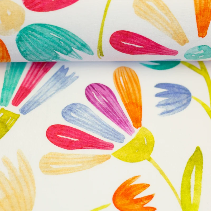 Baumwolljersey Flowerpop Flowers by Hip Som Hap