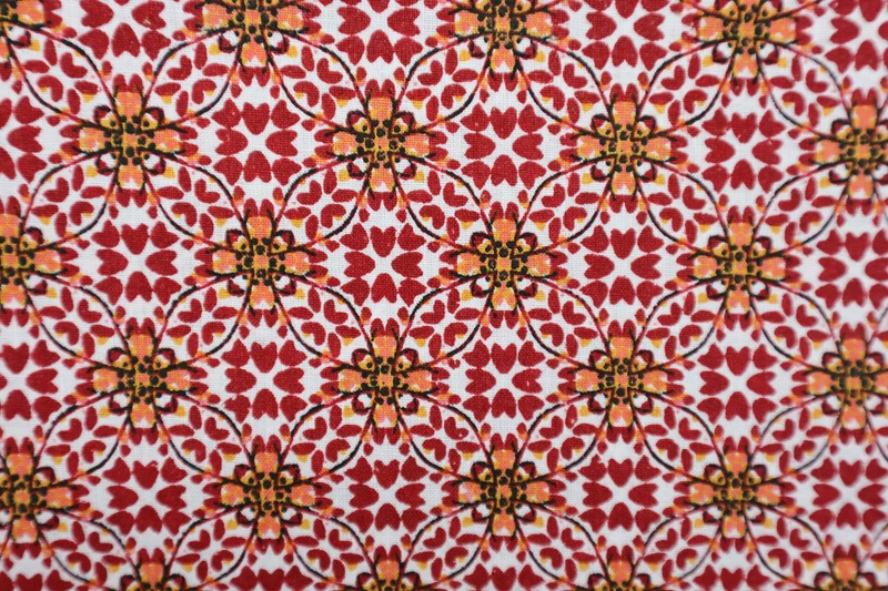 Baumwollstoff Blumen Mandala