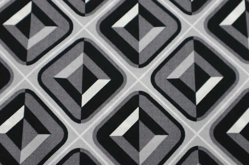 Viskose Webware Shiny Squares