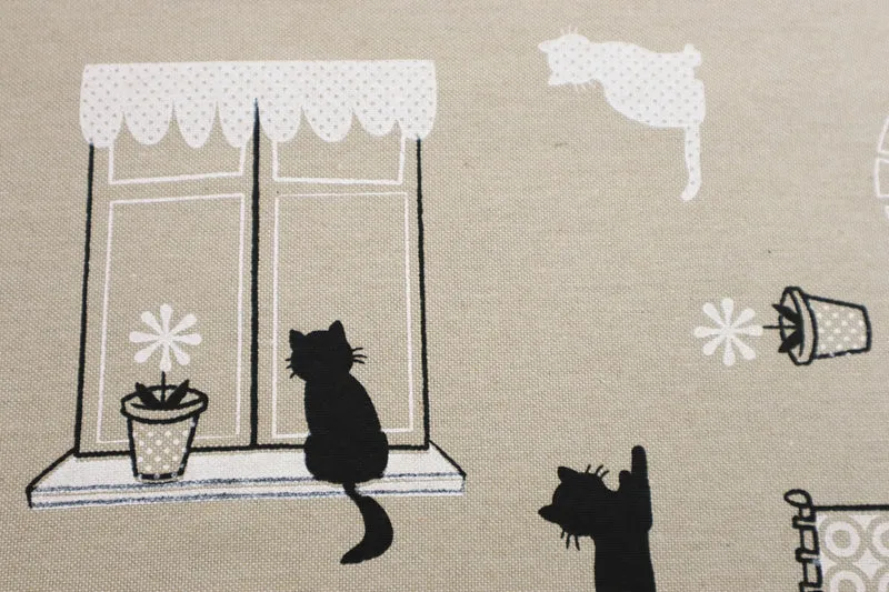 Dekostoff Cat Window
