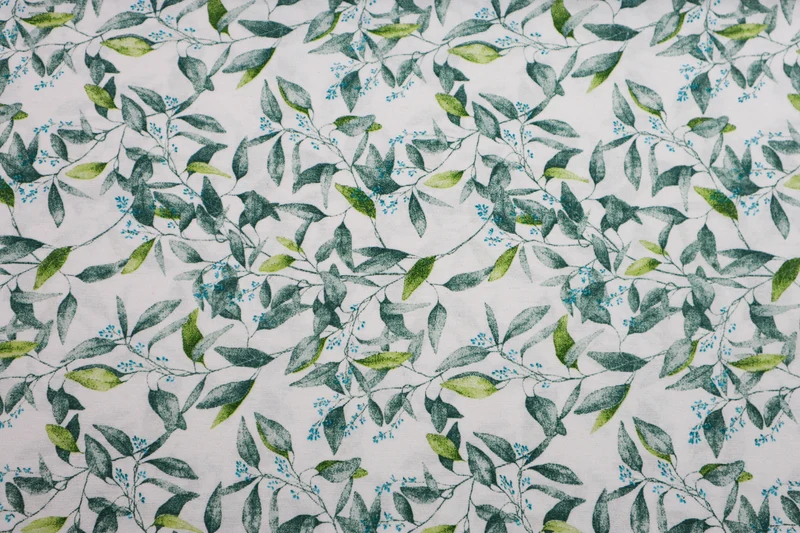 Dekostoff Green Lovely Leaves