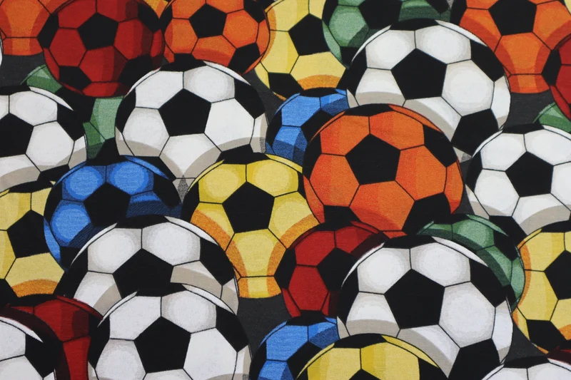 Dekostoff Colorful Football