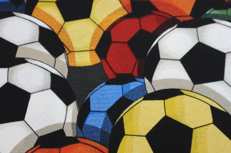 Dekostoff Colorful Football