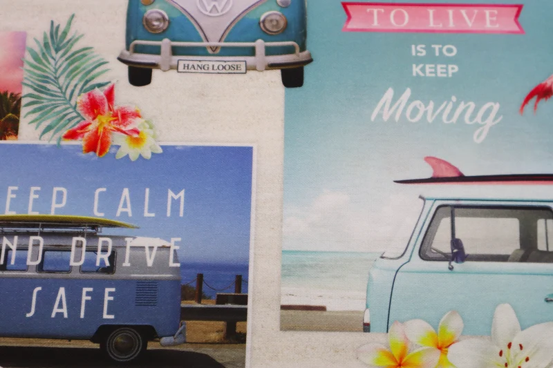Dekostoff VW Around The World
