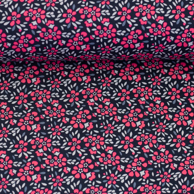 Baumwollstoff Dark Floral Romance
