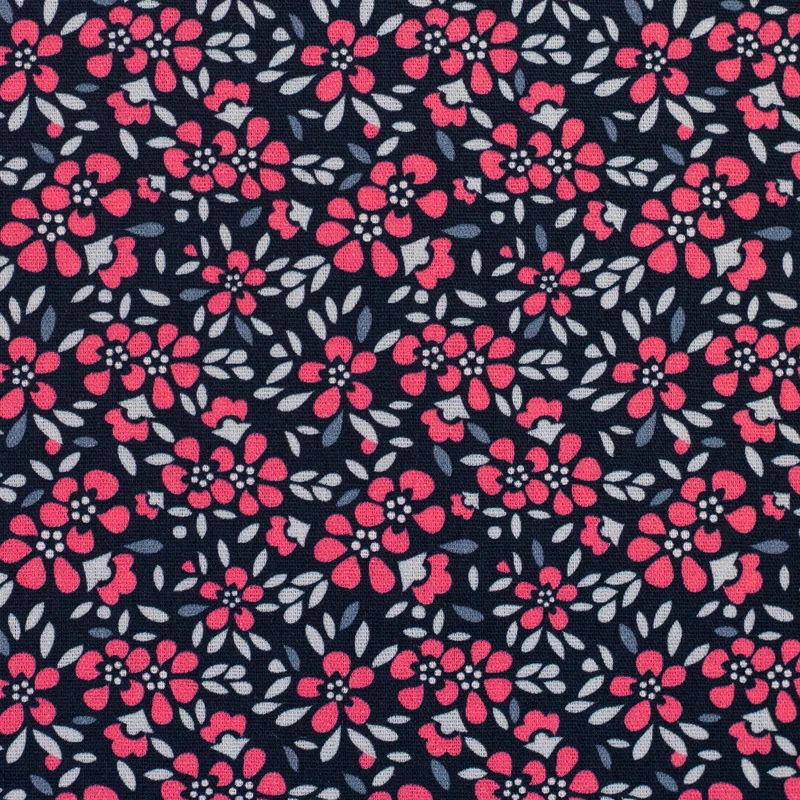 Baumwollstoff Dark Floral Romance