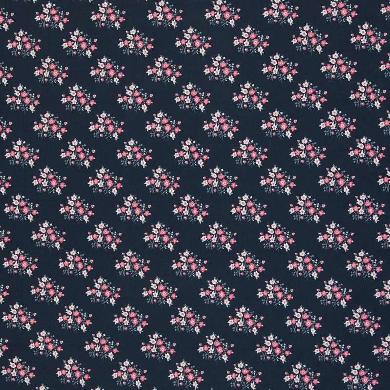 Baumwollstoff Dark Floral Romance