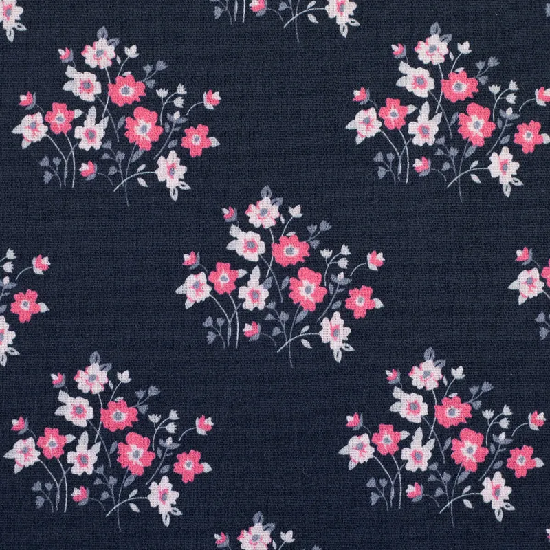 Baumwollstoff Dark Floral Romance