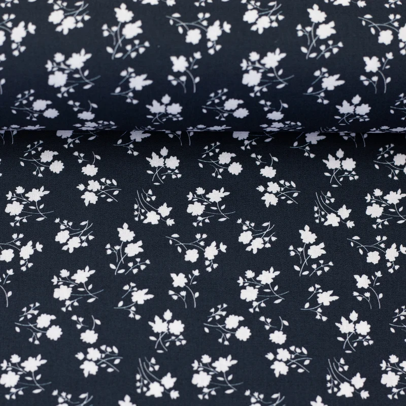 Baumwollstoff Dark Floral Romance