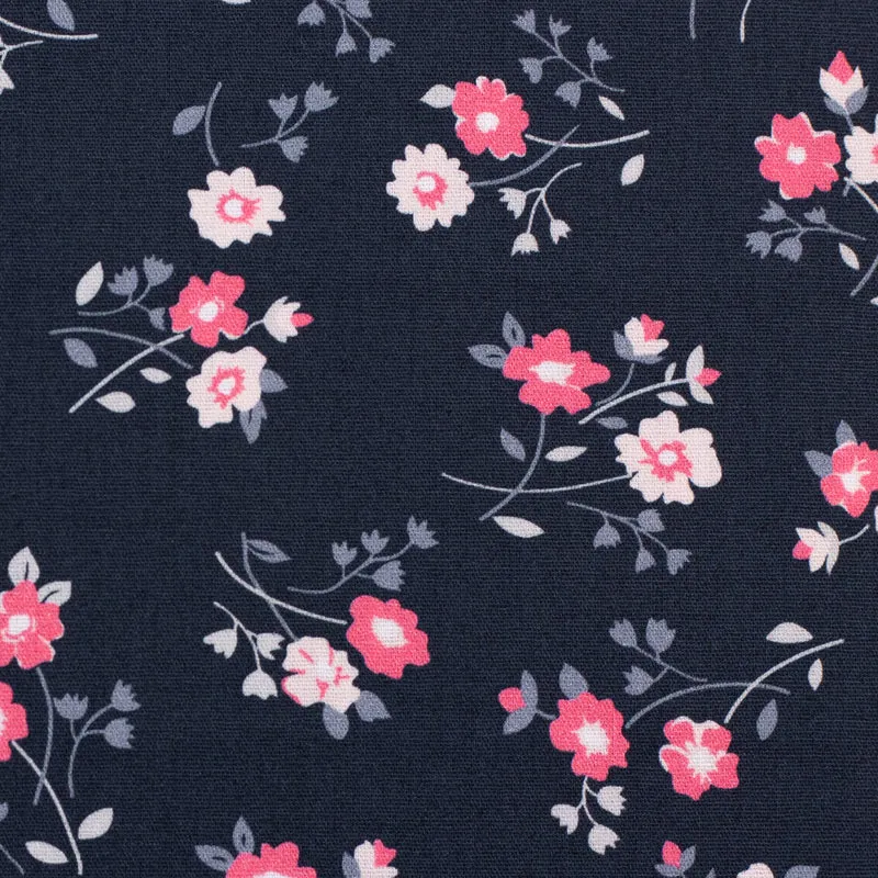 Baumwollstoff Dark Floral Romance