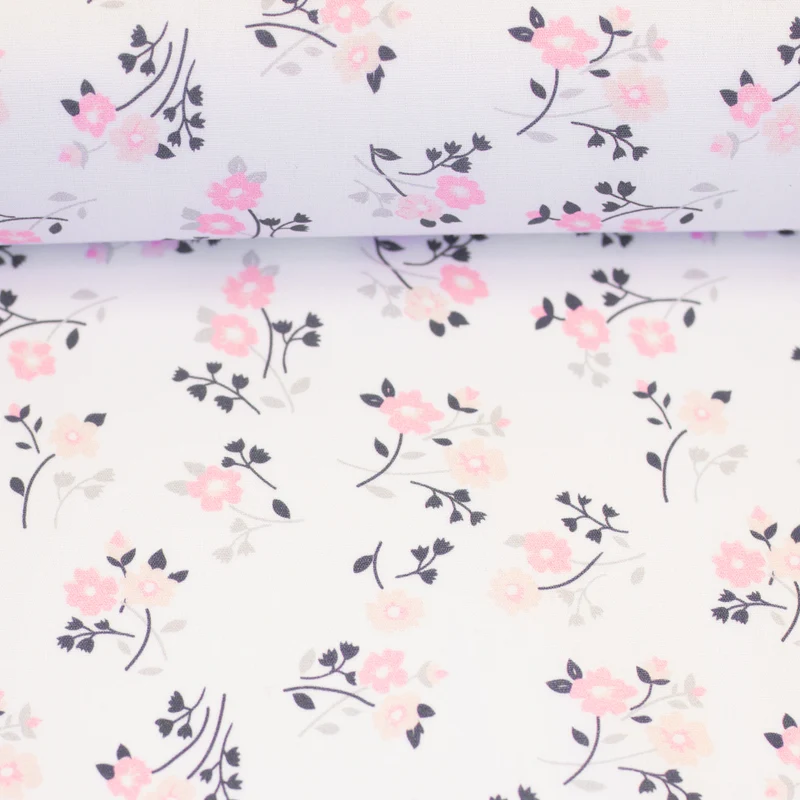 Baumwollstoff Light Floral Romance