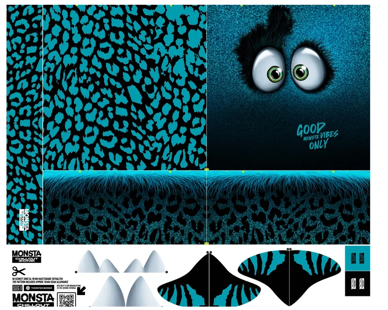 Monsta Pillows by Thorsten Berger petrol