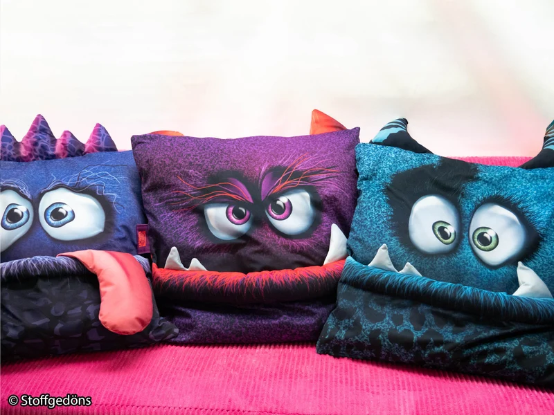 Monsta Pillows by Thorsten Berger lila
