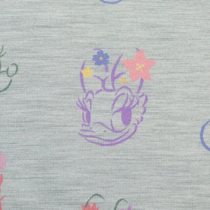 Lizenz Baumwolljersey Disney Minnie & Daisy Flower meliert