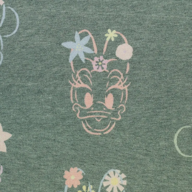 Lizenz Baumwolljersey Disney Minnie & Daisy Flower meliert