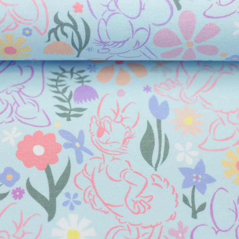 Lizenz Baumwolljersey Disney Minnie & Daisy
