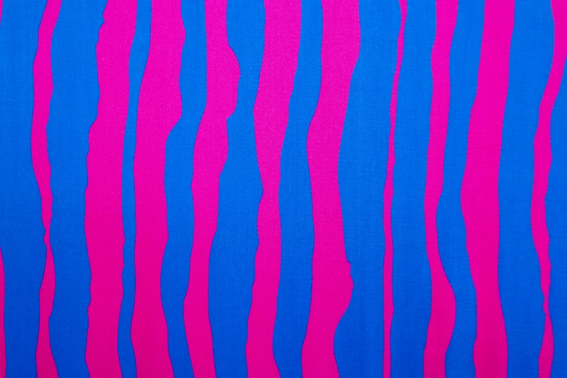 Viskosestoff Wavy Stripes