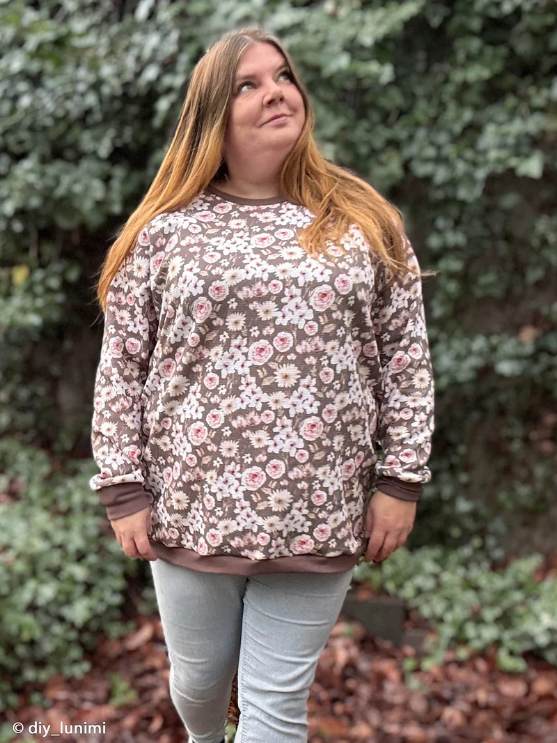 Waffeljersey Winterflowers by Christiane Zielinski