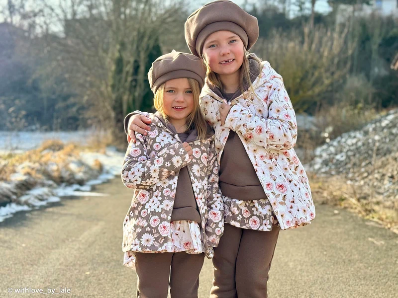 Waffeljersey Winterflowers by Christiane Zielinski