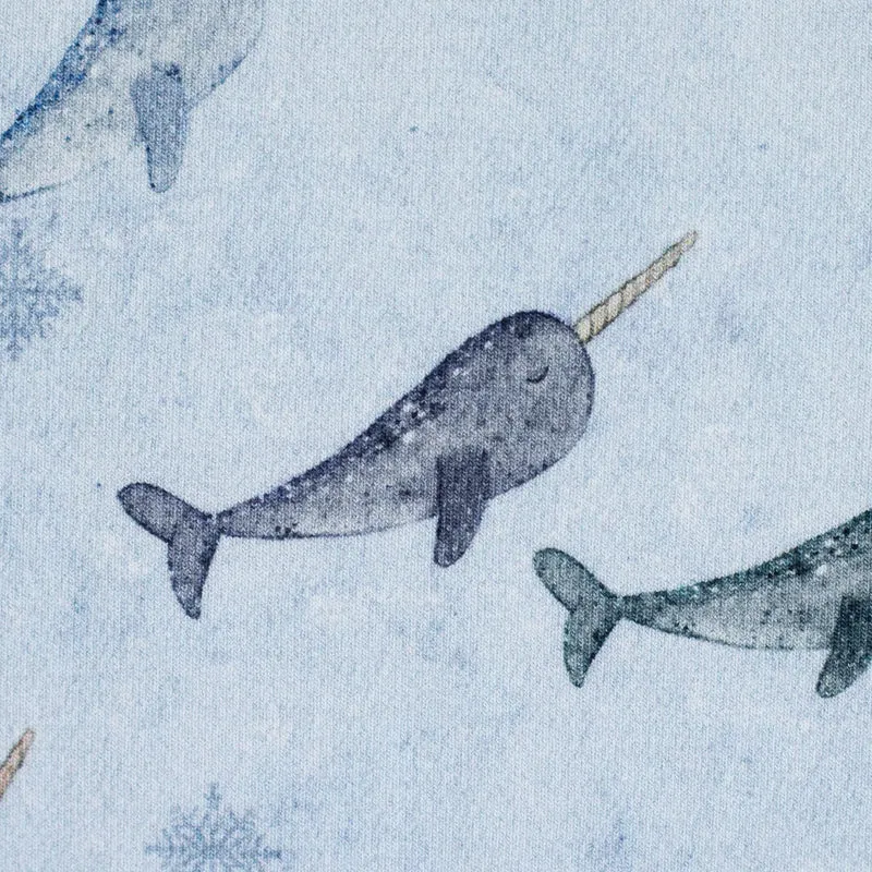 French Terry Arctic Narwale by Christiane Zielinski