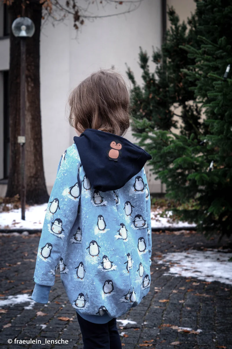 French Terry Arctic Pinguine by Christiane Zielinski