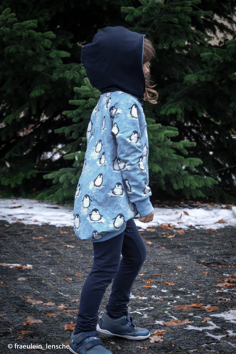 French Terry Arctic Pinguine by Christiane Zielinski