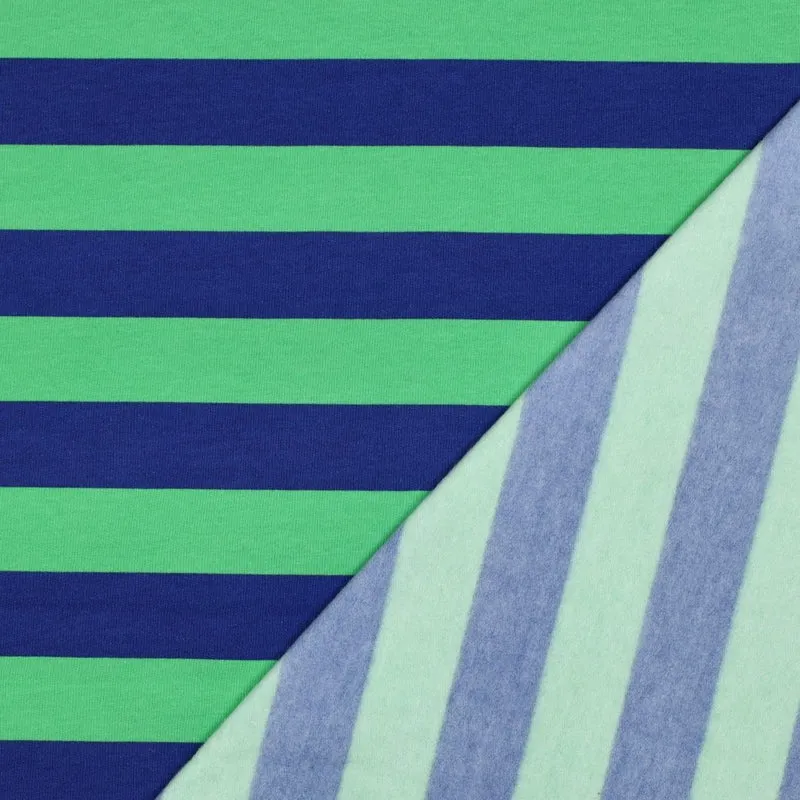 French Terry angeraut Big Stripes