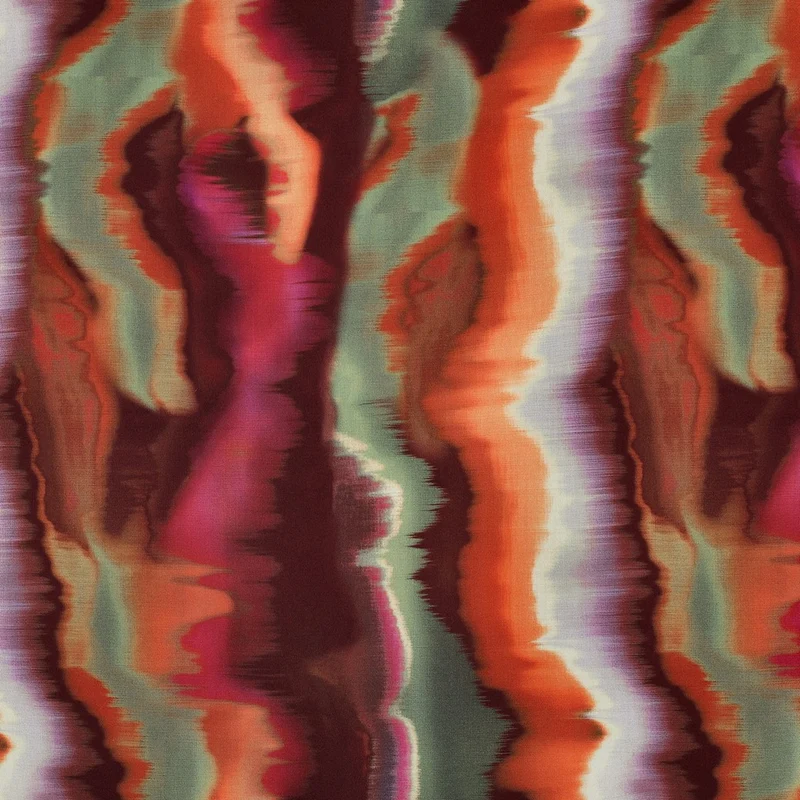 Baumwoll Satin Digital Stripes by Poppy