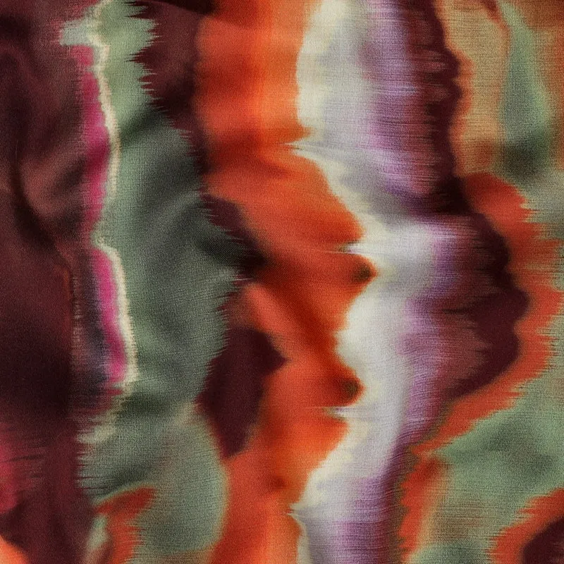 Baumwoll Satin Digital Stripes by Poppy