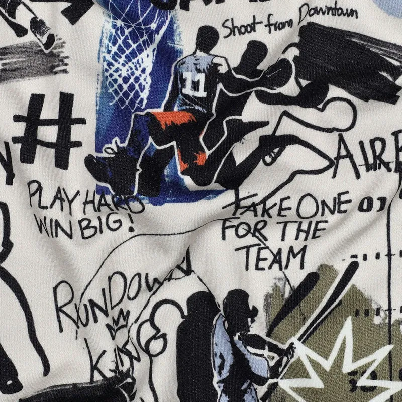 Sweathirtstoff Digital Sports by Poppy