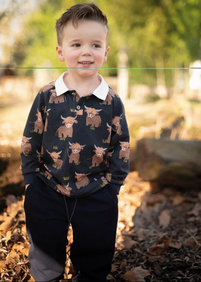 Sweatshirtstoff Digital Cows by Poppy