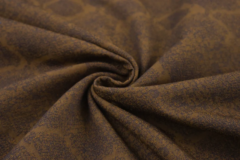 Baumwoll Stretch Jacquard Schlangenoptik