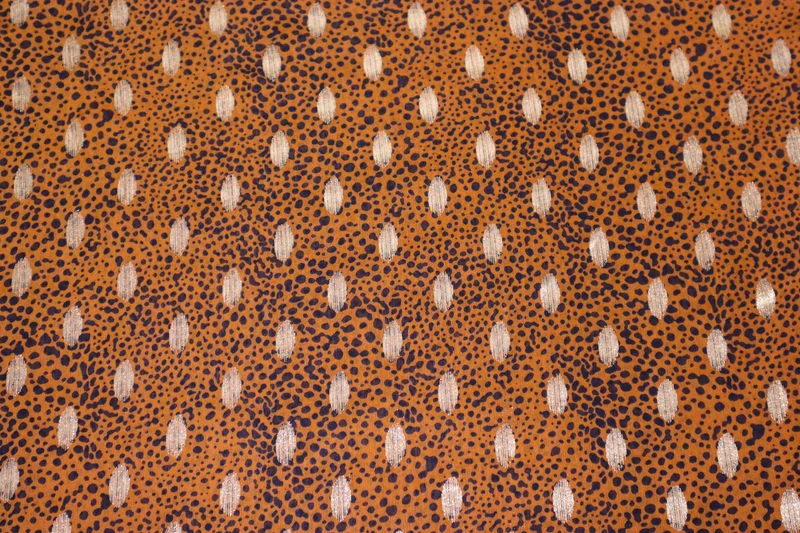 Chiffon Stoff Golden Sprinkles