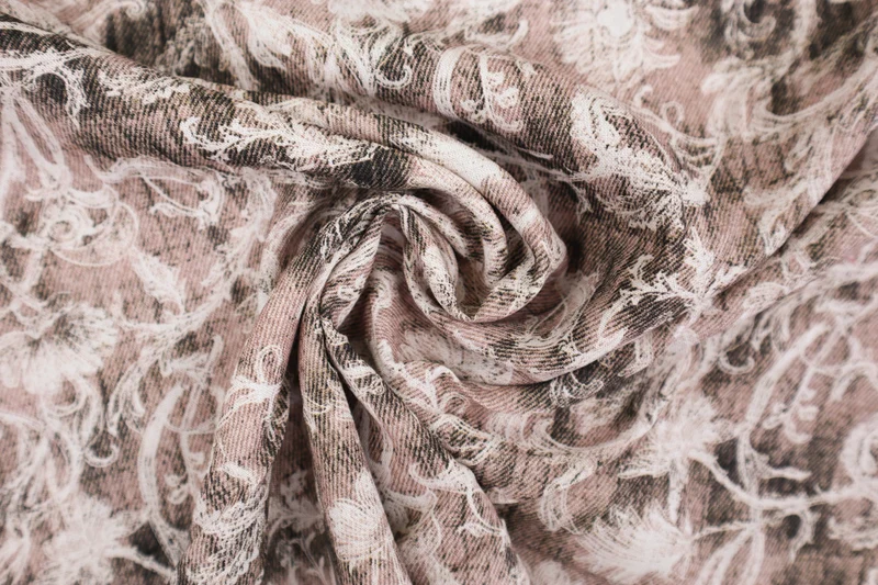 Viskosestoff Digital Vintage Flower SH