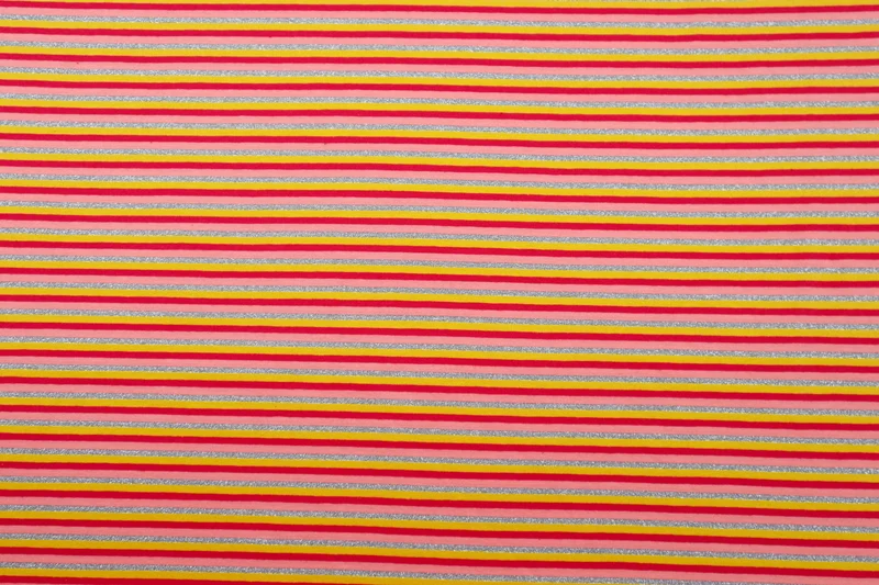 Baumwolljersey Glitter Stripes