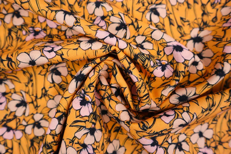 Viskosestoff Kleine Blüten SH