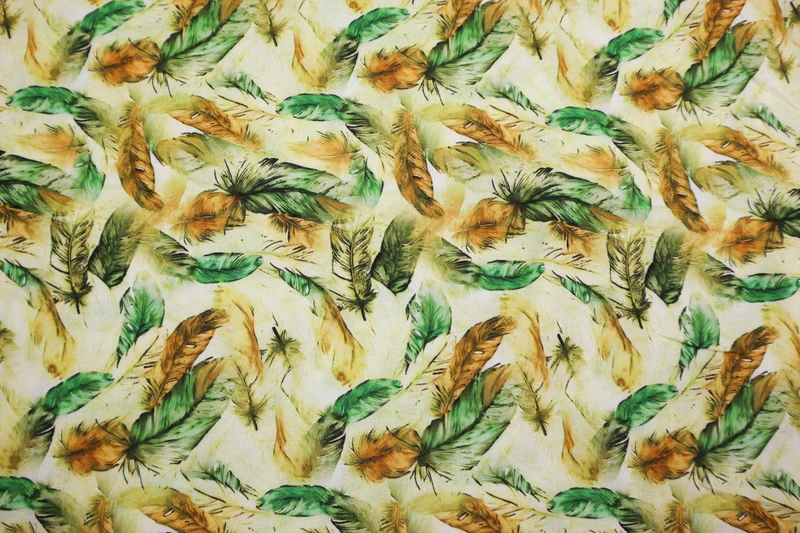 Viskosestoff Digital Feathers SH