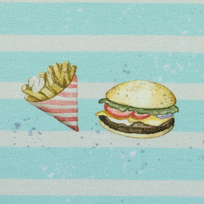 Baumwolljersey Beach Food by Christiane Zielinski